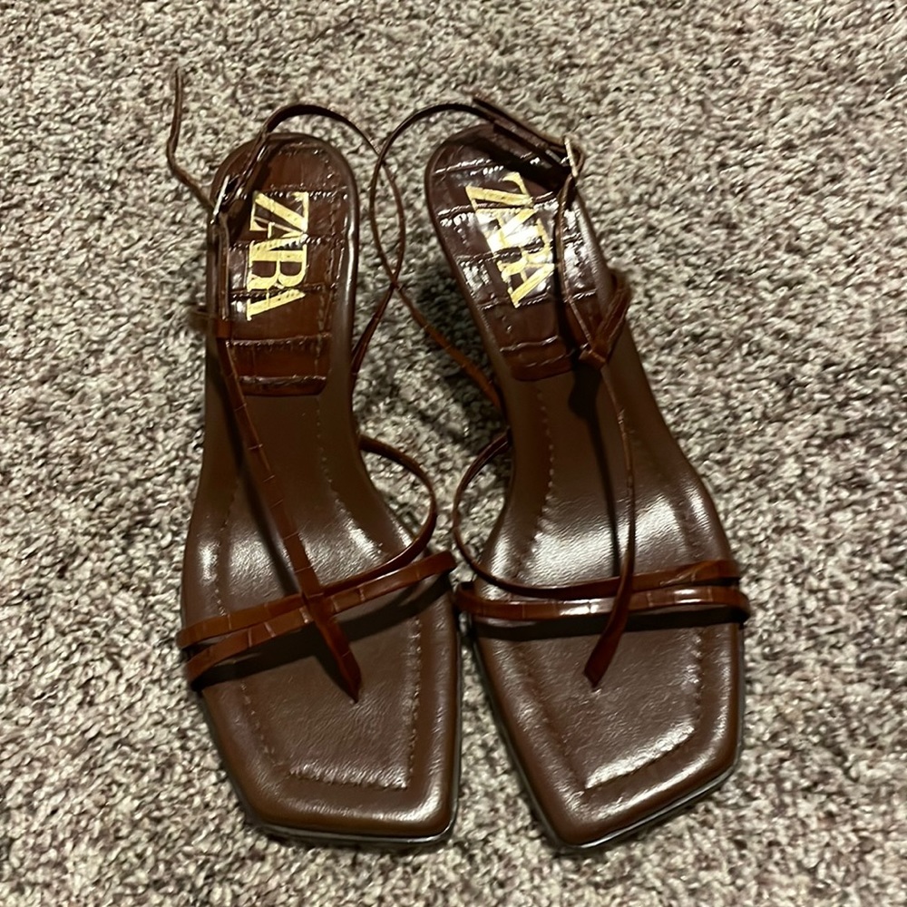 Zara strap heels